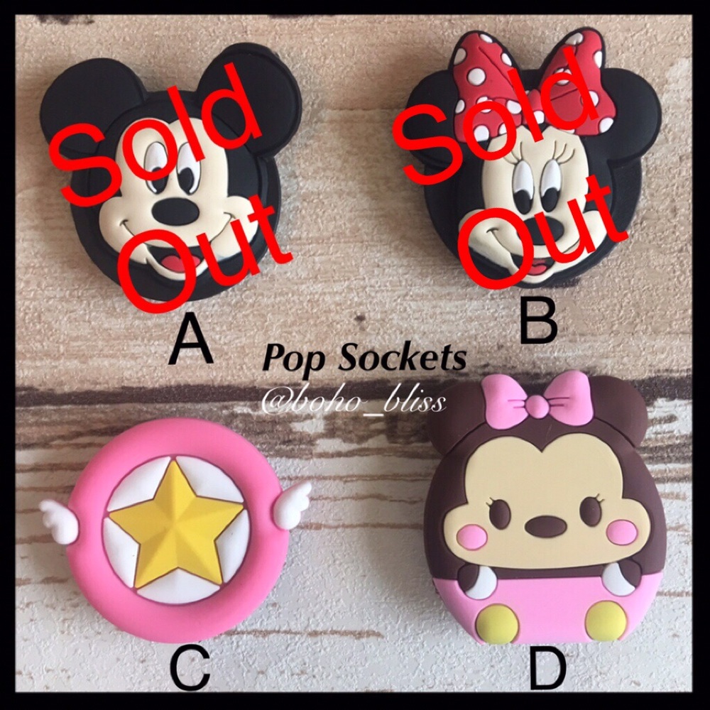 POP SOCKET | Character Phone Holder Stand NEW - Picture 2 of 5